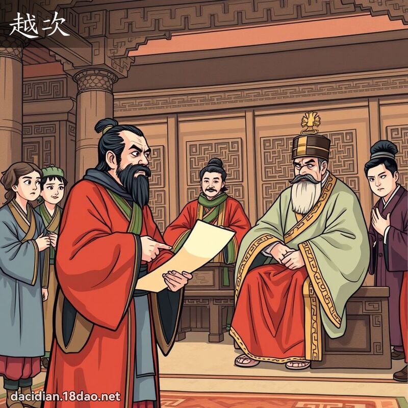 越次 - 國語大辭典配圖