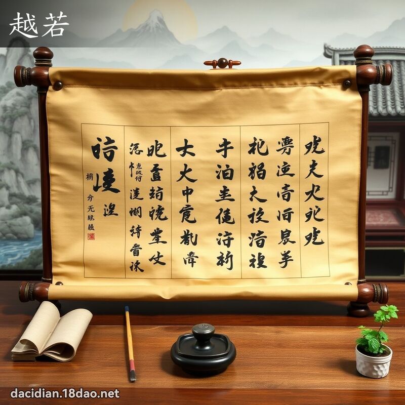 越若 - 國語大辭典配圖
