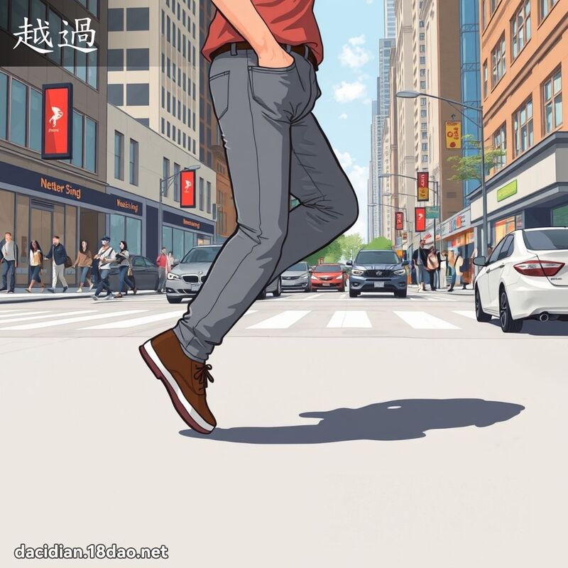 越過 - 國語大辭典配圖