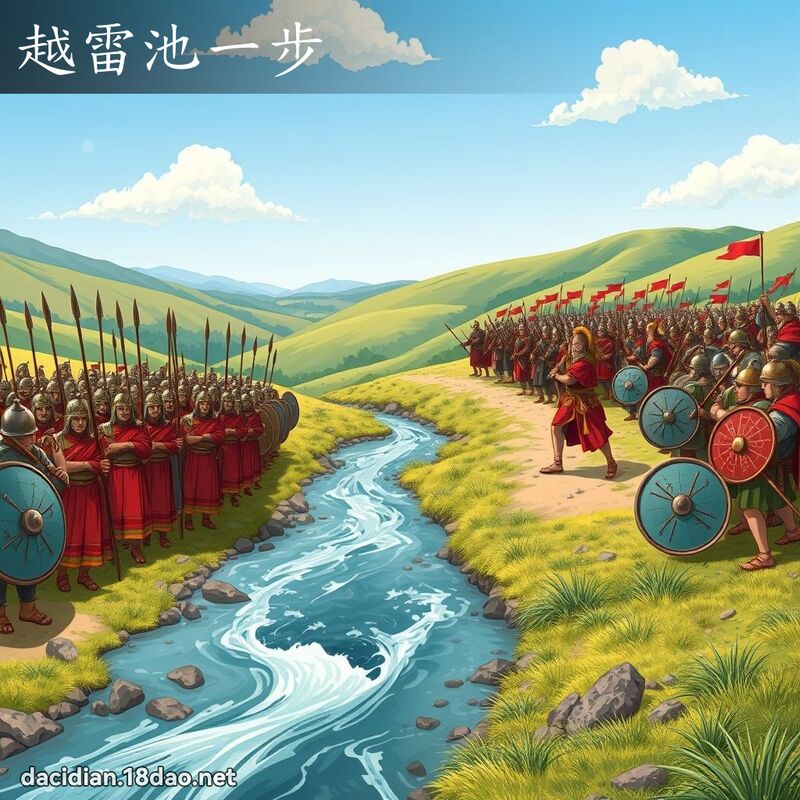 越雷池一步 - 國語大辭典配圖