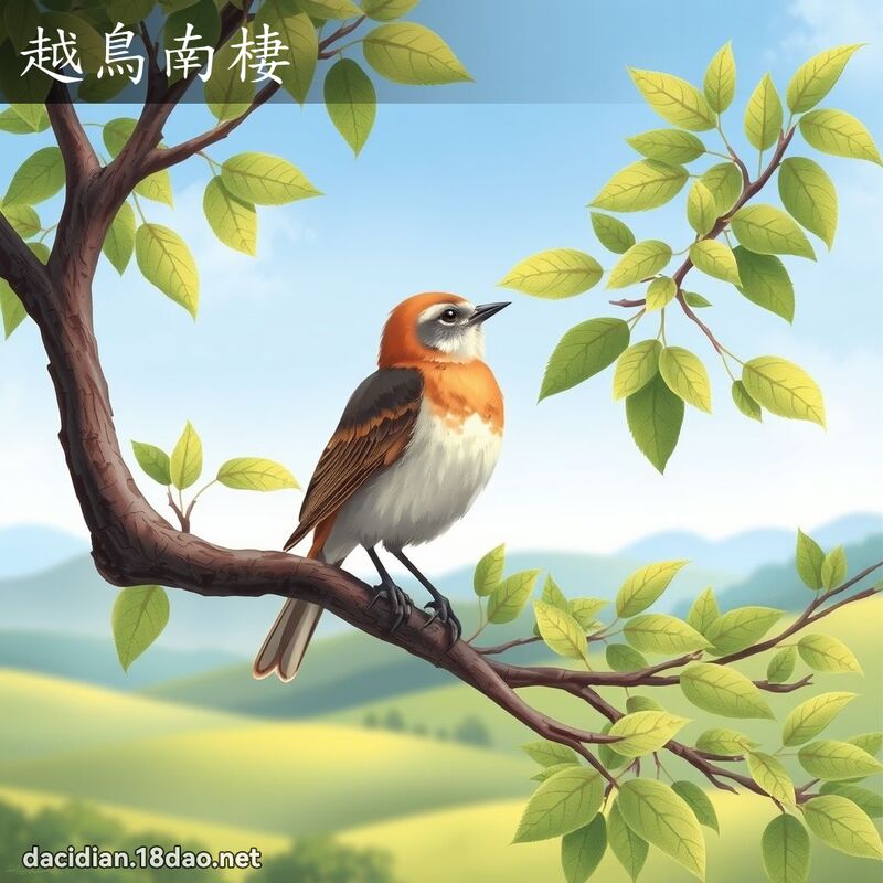 越鸟南棲 - 国语大辞典配图