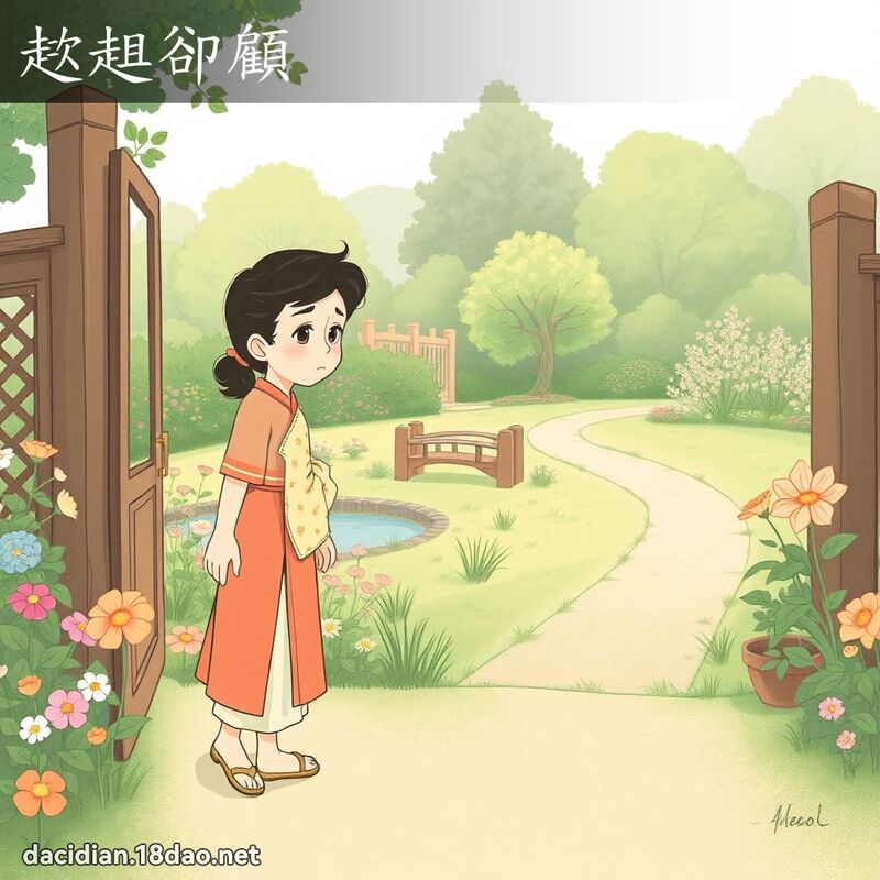 趑趄卻顧 - 國語大辭典配圖