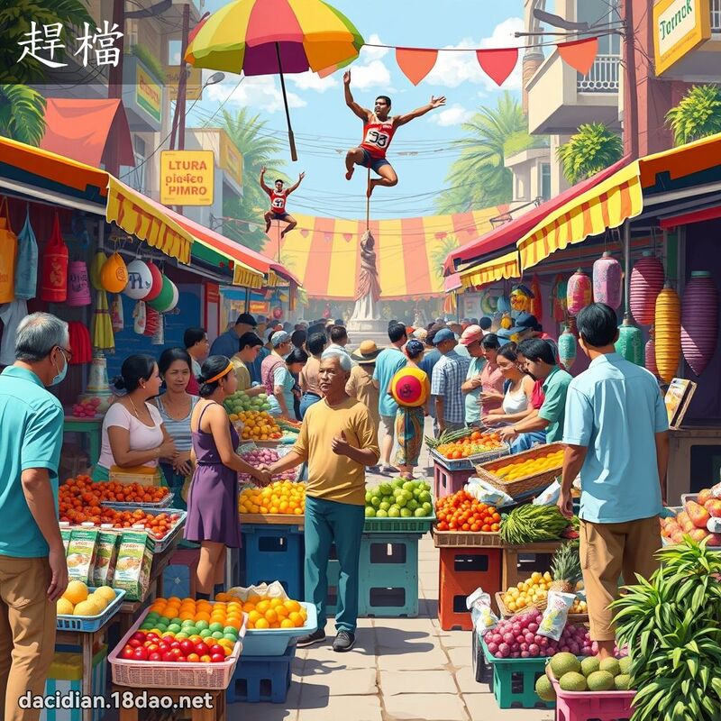 趕檔 - 國語大辭典配圖