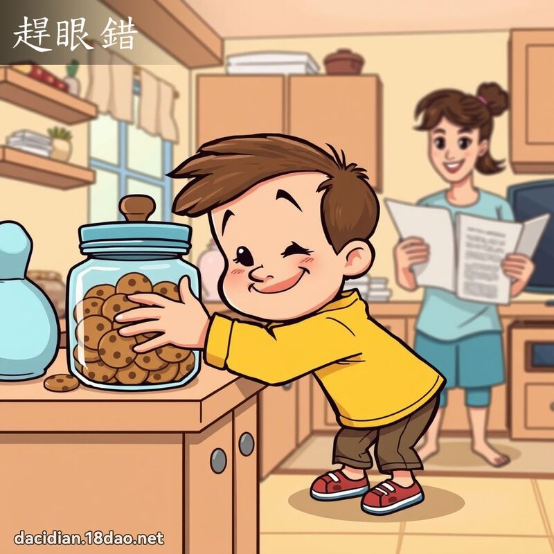 赶眼错 - 国语大辞典配图