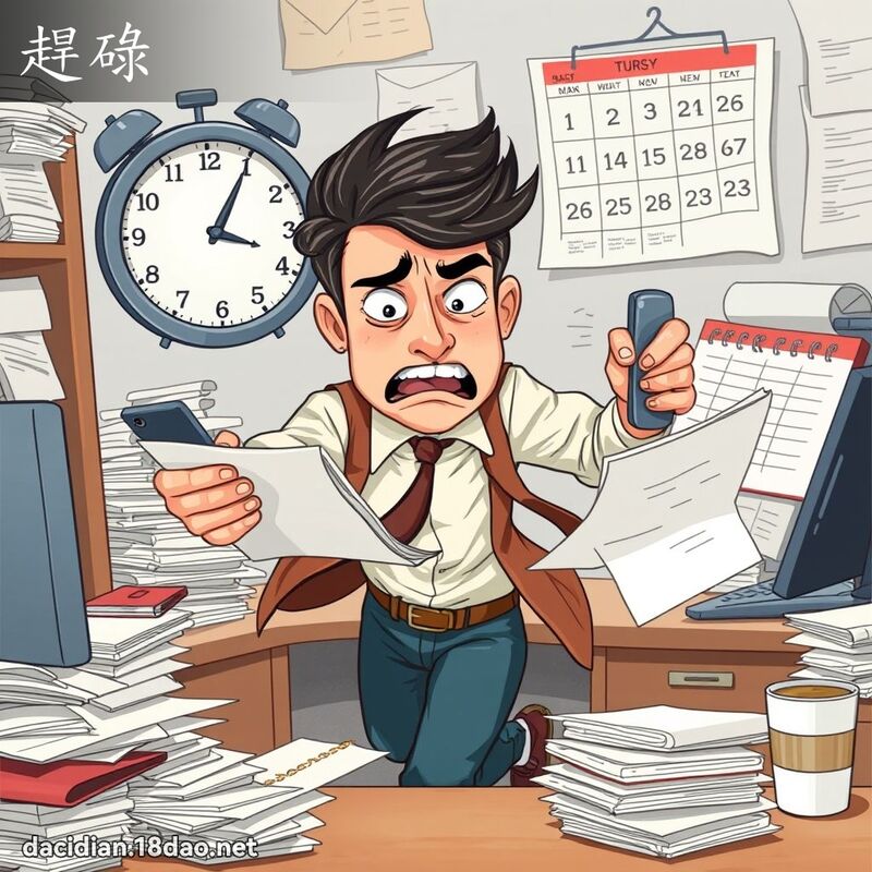 赶碌 - 国语大辞典配图