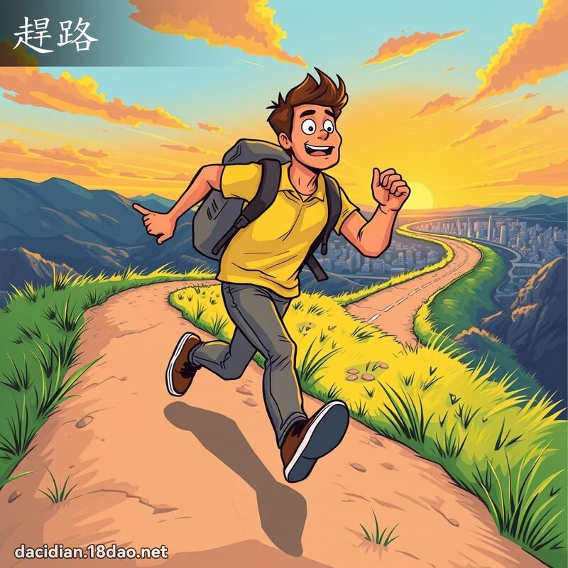 赶路 - 国语大辞典配图