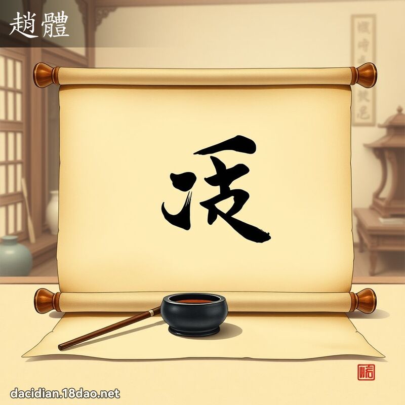 赵体 - 国语大辞典配图