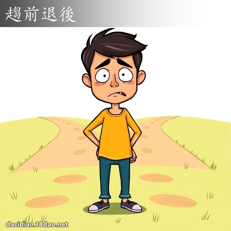 趨前退後 - 國語大辭典配圖