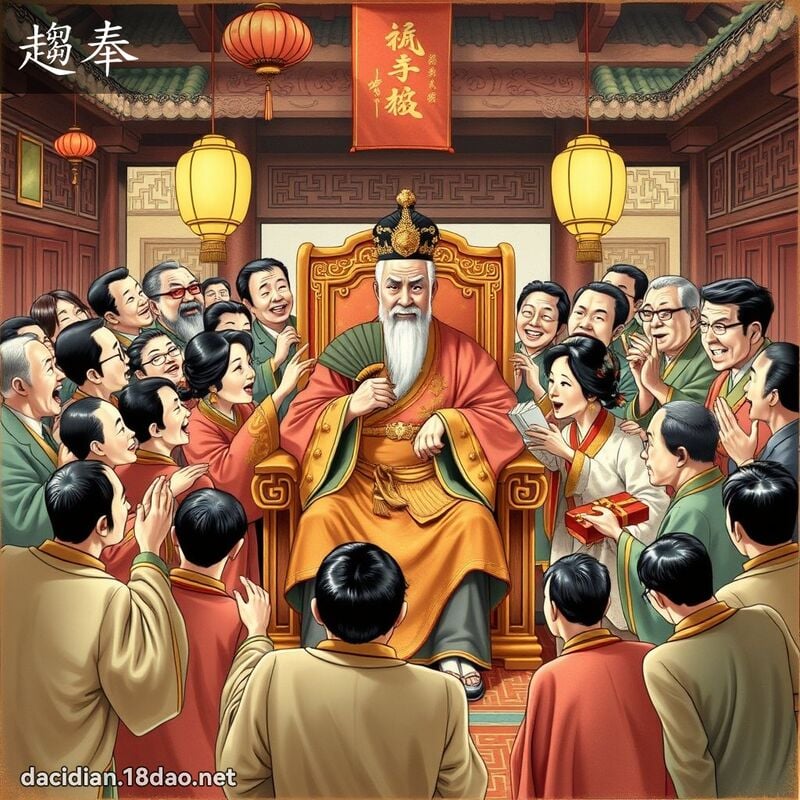 趨奉 - 國語大辭典配圖