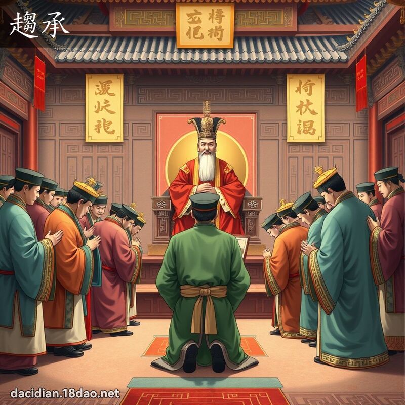 趋承 - 国语大辞典配图