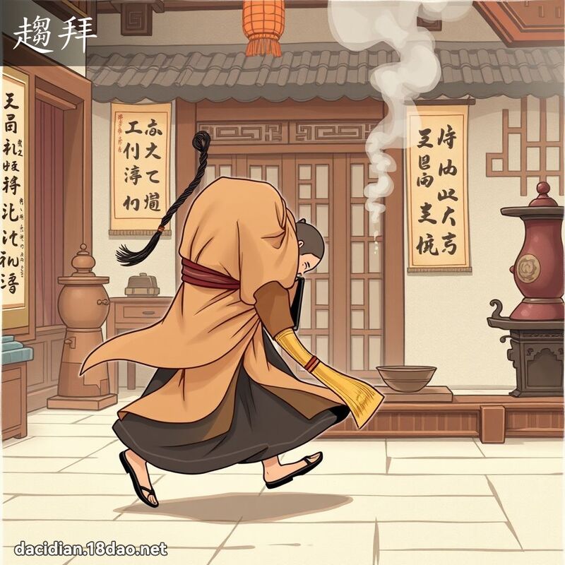 趨拜 - 國語大辭典配圖