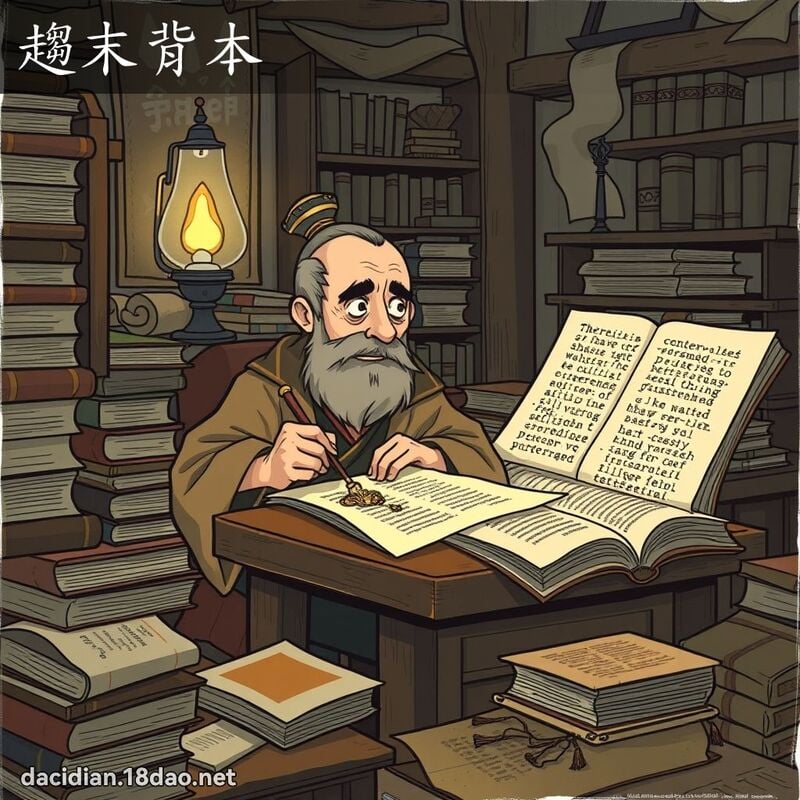 趋末背本 - 国语大辞典配图