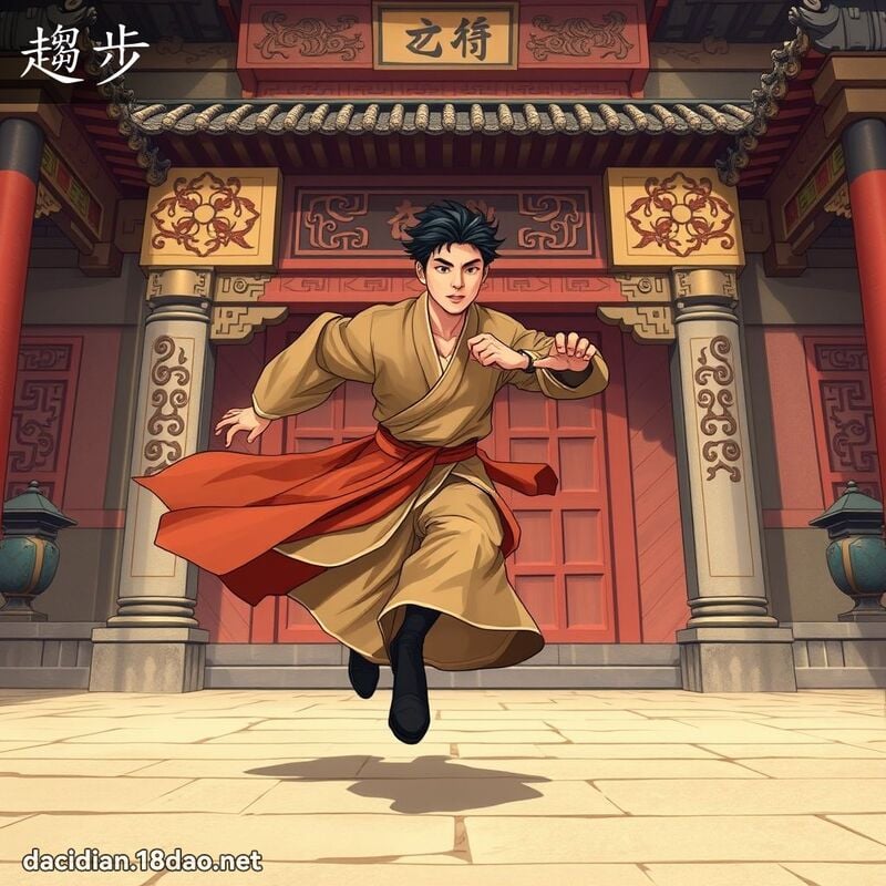 趋步 - 国语大辞典配图