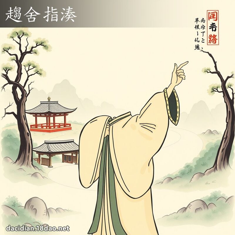 趋舍指凑 - 国语大辞典配图