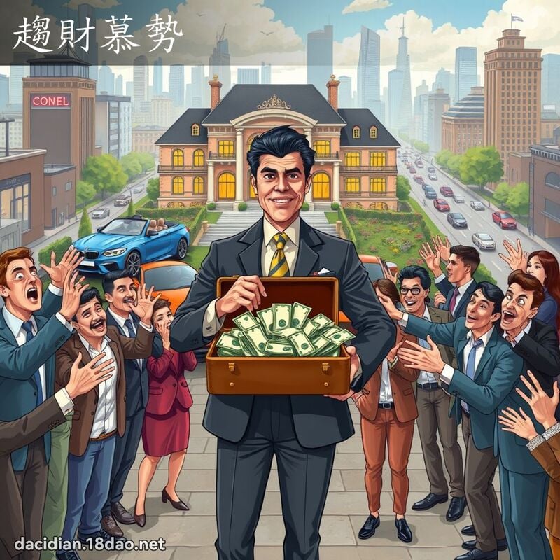 趋财慕势 - 国语大辞典配图