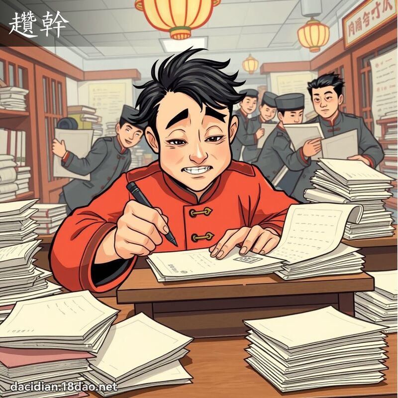 趲干 - 国语大辞典配图
