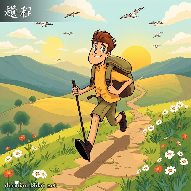 趲程 - 国语大辞典配图