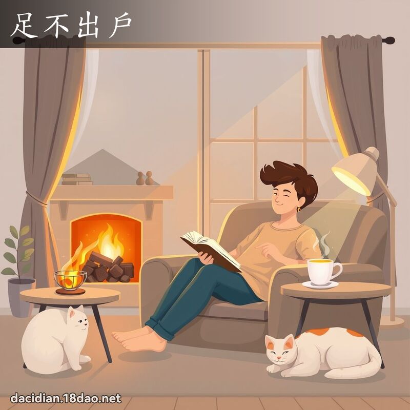 足不出户 - 国语大辞典配图