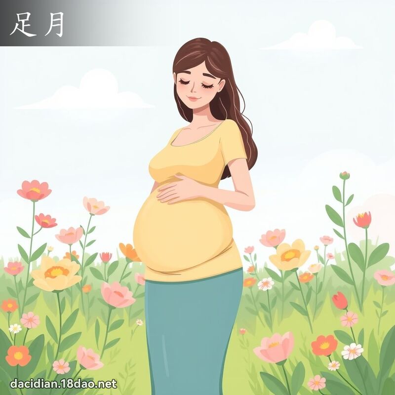 足月 - 國語大辭典配圖