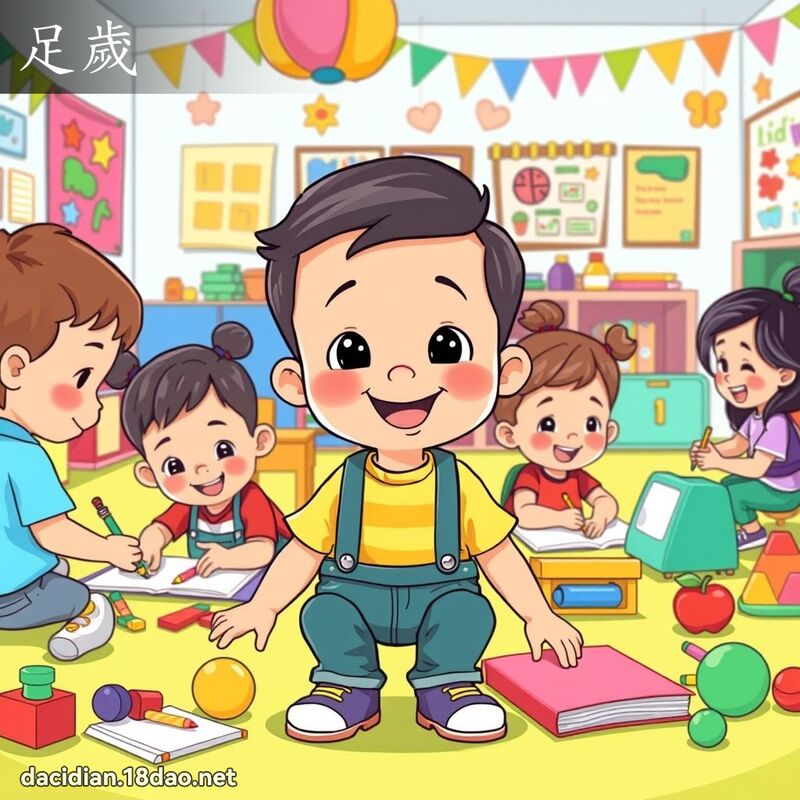 足岁 - 国语大辞典配图