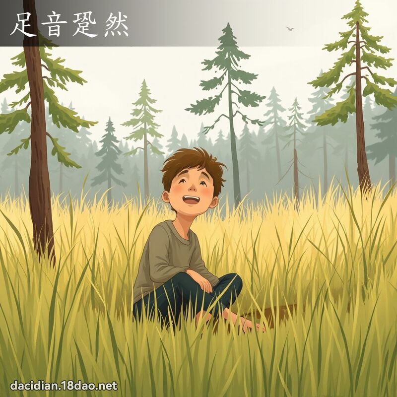 足音跫然 - 國語大辭典配圖