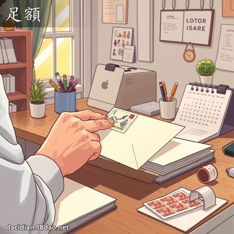足額 - 國語大辭典配圖