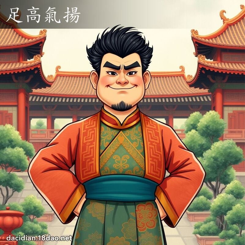 足高氣揚 - 國語大辭典配圖