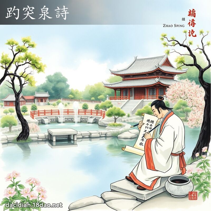 趵突泉詩 - 國語大辭典配圖