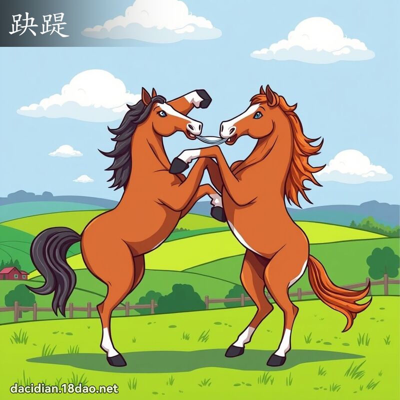趹踶 - 國語大辭典配圖