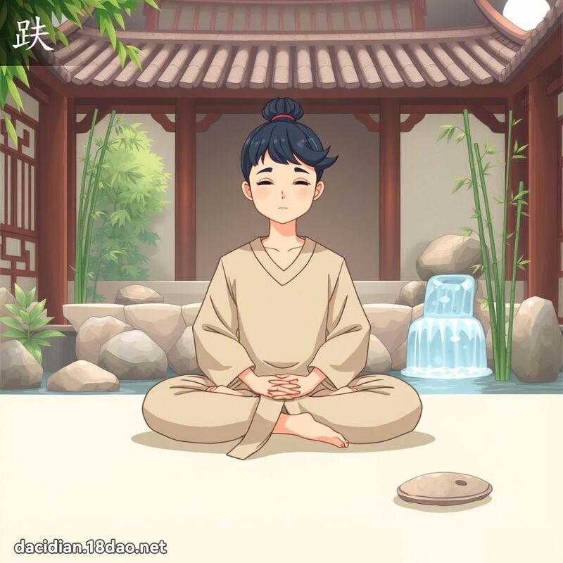 趺 - 国语大辞典配图