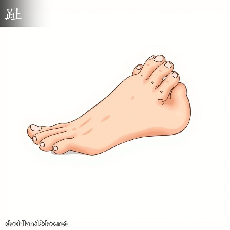趾 - 国语大辞典配图