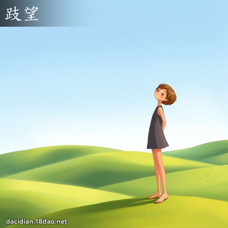 跂望 - 国语大辞典配图