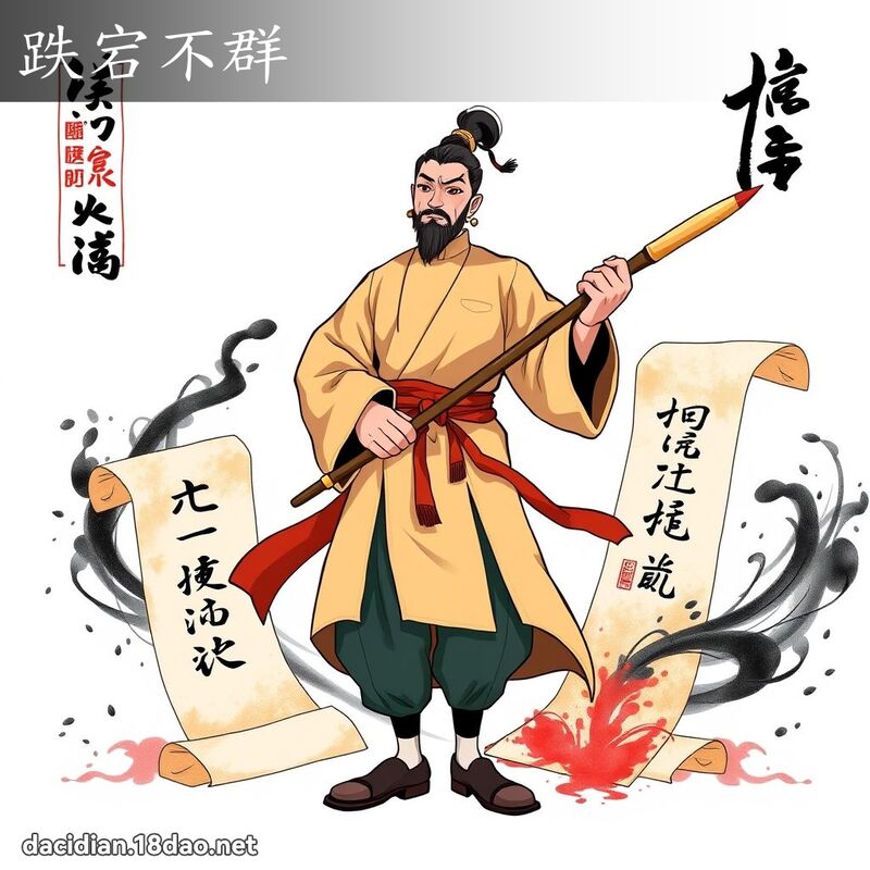 跌宕不群 - 国语大辞典配图