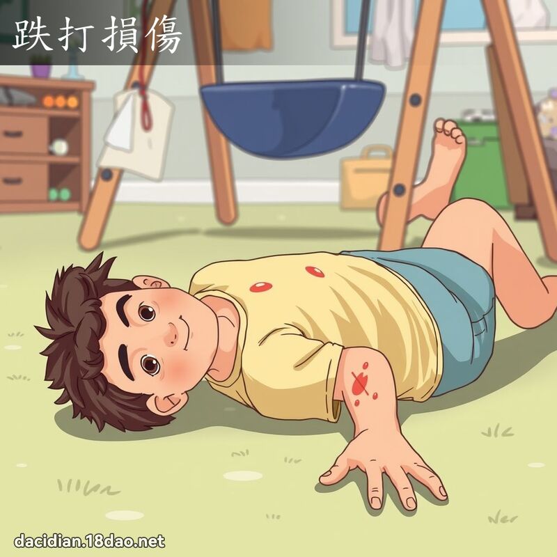 跌打损伤 - 国语大辞典配图
