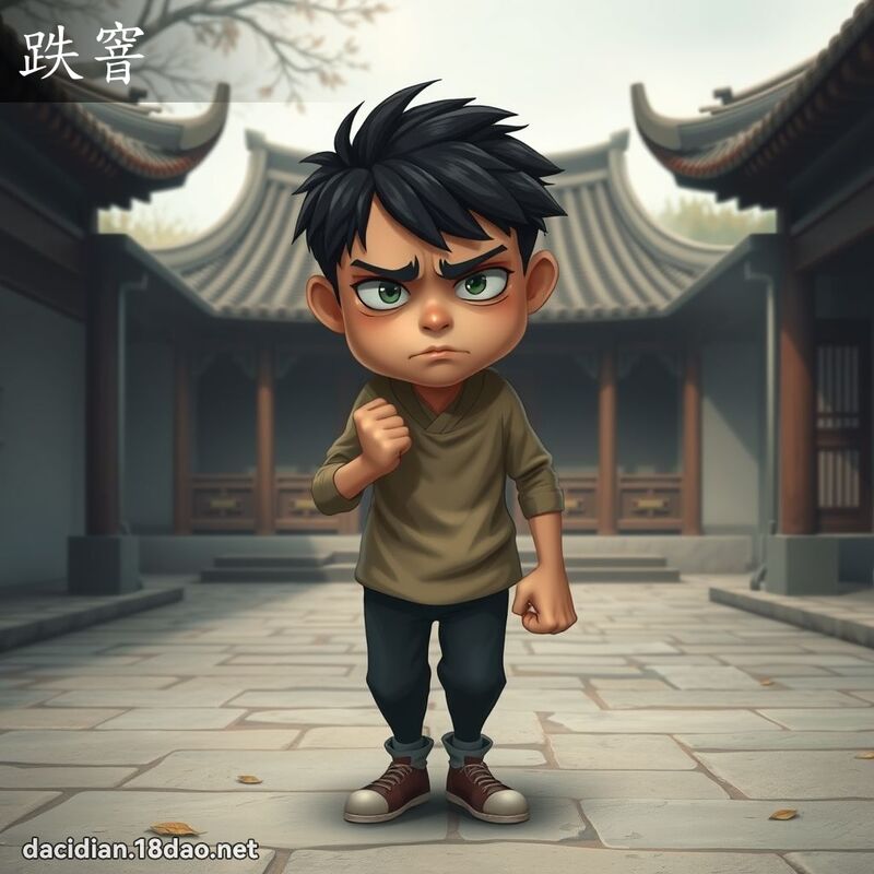 跌窨 - 國語大辭典配圖