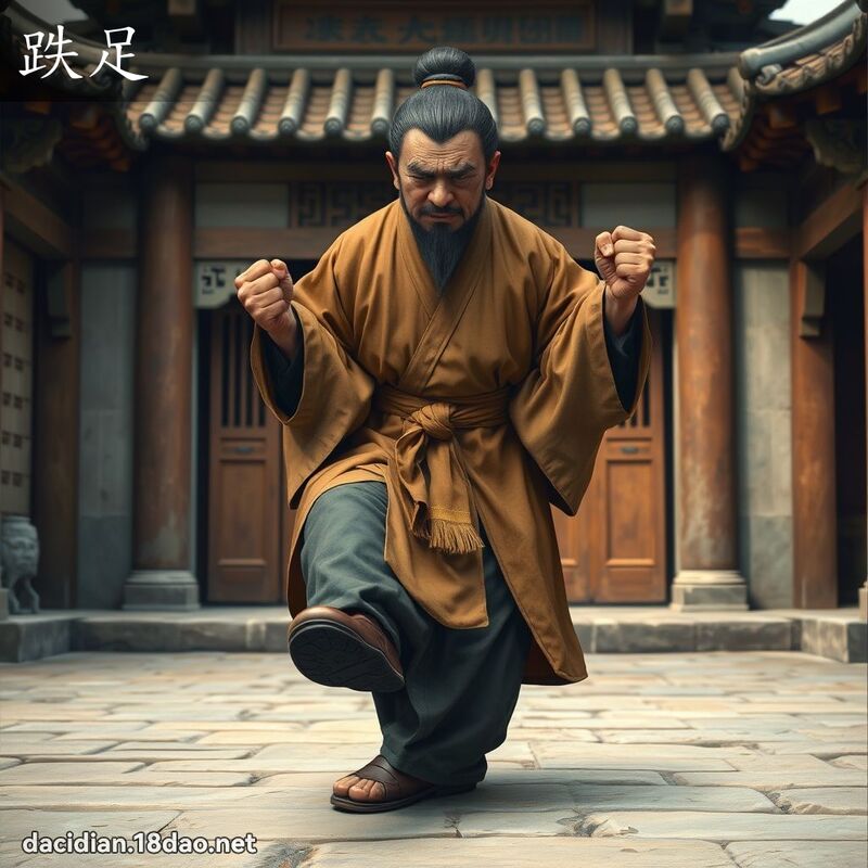 跌足 - 國語大辭典配圖