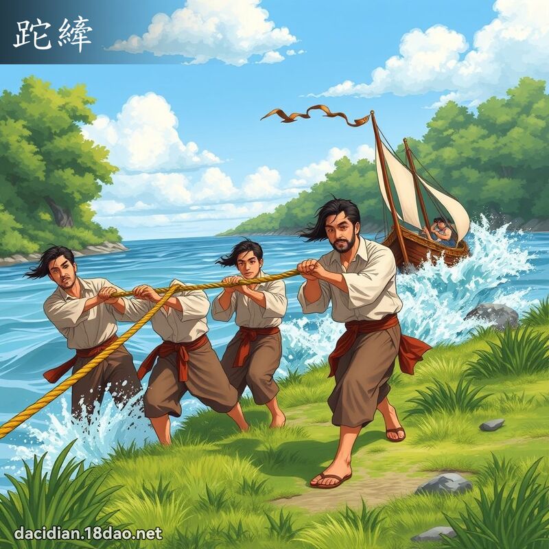 跎縴 - 国语大辞典配图