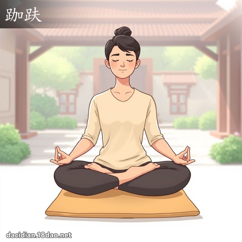跏趺 - 國語大辭典配圖