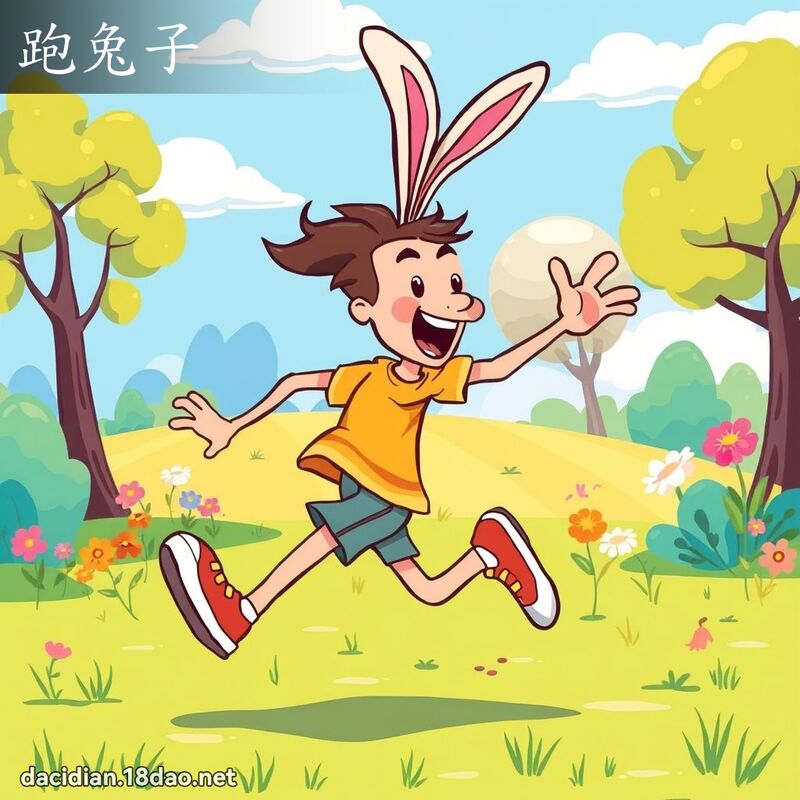 跑兔子 - 國語大辭典配圖