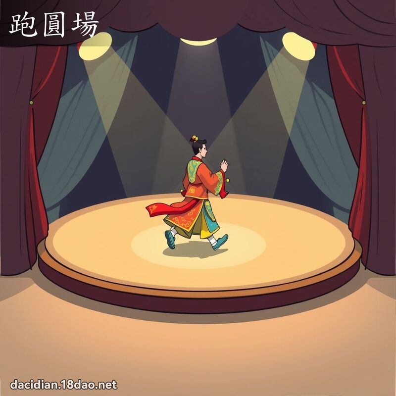 跑圓場 - 國語大辭典配圖