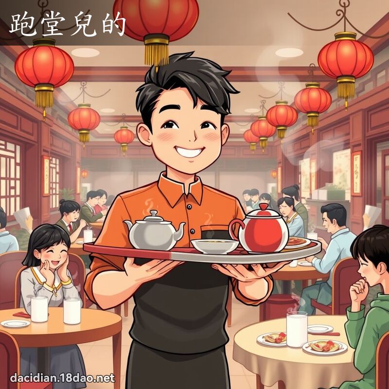 跑堂儿的 - 国语大辞典配图