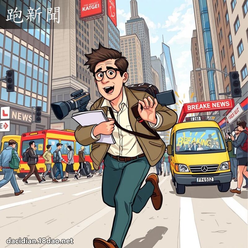 跑新聞 - 國語大辭典配圖