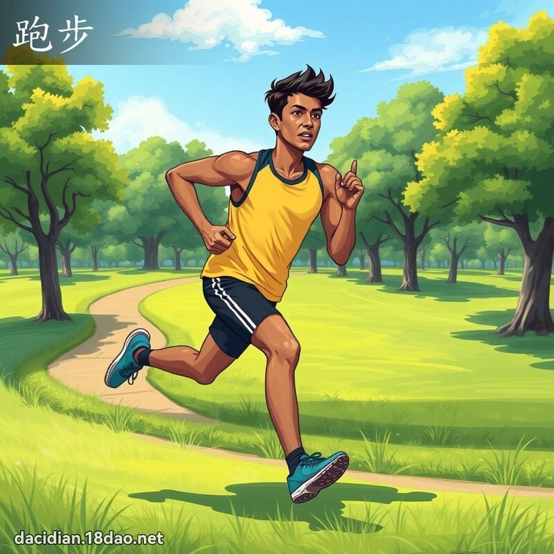 跑步 - 国语大辞典配图