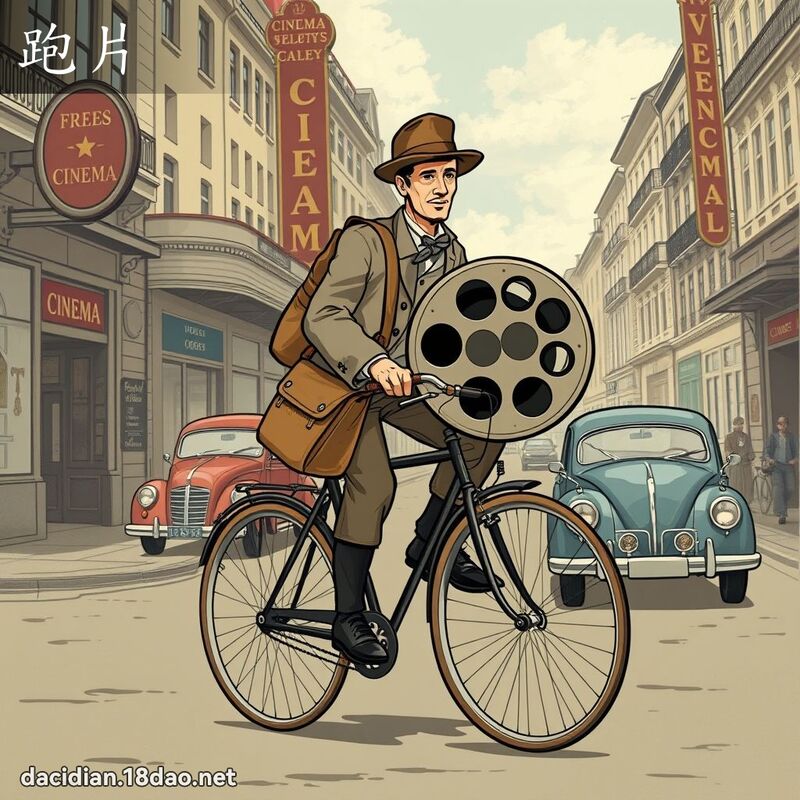 跑片 - 國語大辭典配圖