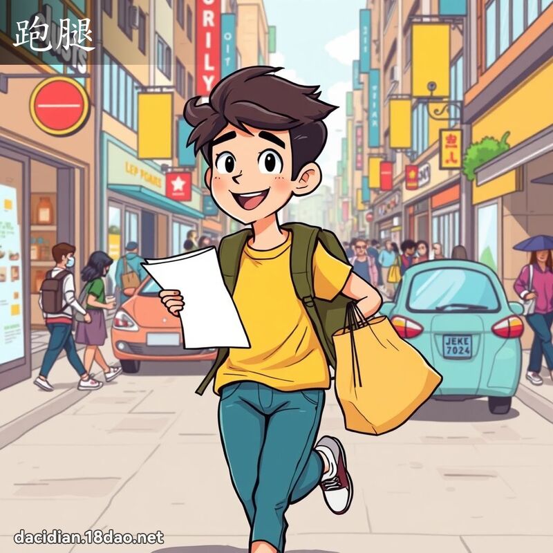 跑腿 - 國語大辭典配圖
