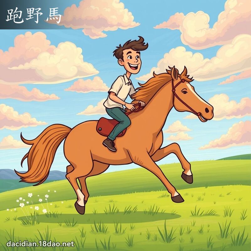 跑野马 - 国语大辞典配图
