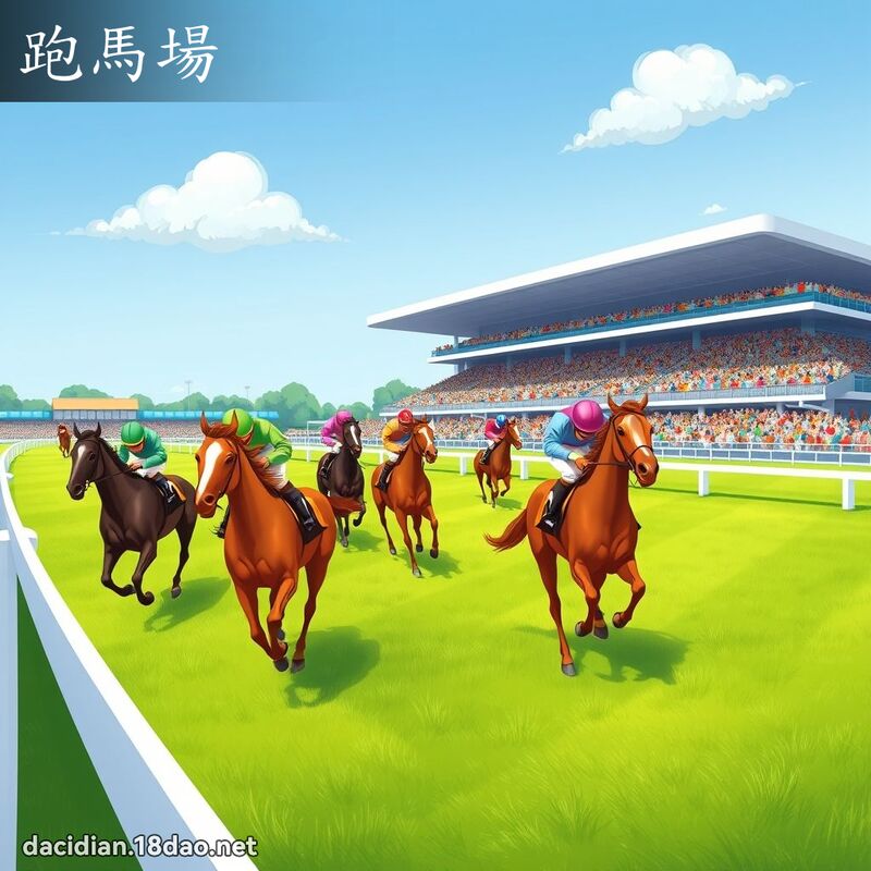 跑马场 - 国语大辞典配图