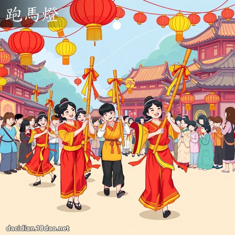 跑馬燈 - 國語大辭典配圖