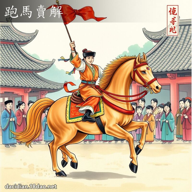 跑馬賣解 - 國語大辭典配圖