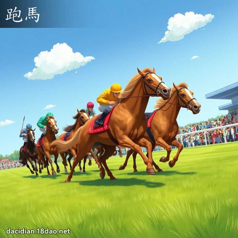 跑馬 - 國語大辭典配圖